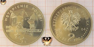 Münze: 2 Złote, Polen, 2004, Wstapienie Polski Do Unii Europejskiej - Beitritt Polens zur Europäischen Union