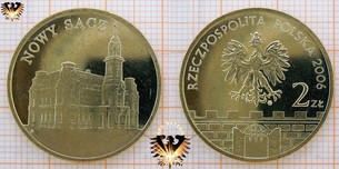 Münze: 2 Złote, Polen, 2006, Nowy Sacz - Neusandez