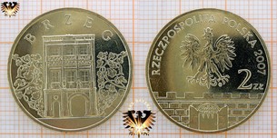 Münze: 2 Złote, Polen, 2007, Brzeg - Brieg