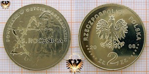Münze: 2 Złote, Polen, 2008, 65. Rocznica  Vorschaubild
