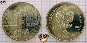 Münze: 2 Złote, Polen, 2008, Pekin 2008, Polska, Reprezentacja Olimpijska