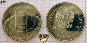 Münze: 2 Złote, Polen, 2009, Okragly Stol  Vorschaubild