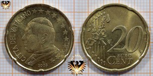 20 Euro-Cent, Vatikanstadt, 2003,  Vorschaubild
