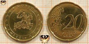 20 Euro-Cent, Monaco, 2001,  Vorschaubild