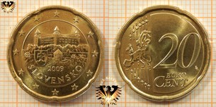 20 Euro-Cent, Slowakei, 2009,  Vorschaubild