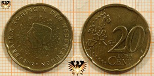 20 Euro-Cent, Niederlande, 2002,  Vorschaubild