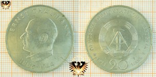 20 Mark, DDR, 1971, Ernst Thälmann,  Vorschaubild
