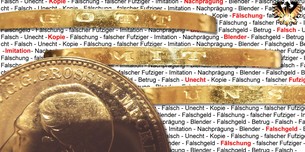 20 Goldmark - Fälschungen Deutsches Kaiserreich - 1 Doppelkrone / RM