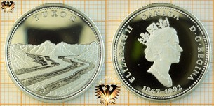 25 Cents, Canada, 1992, Yukon, 1867-1992, Serie: 125th Confederacy
