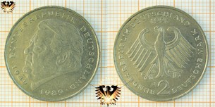 2 DM, BRD, Franz Josef Strauß, 1949 Bundesrepublik Deutschland 1989 - Inkl. Numisbrief zur Münze