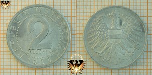 2 Groschen, 1965, Österreich, nominal, 1950-1994