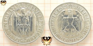 Drei Reichsmark Weimar 1928 D, Tausend Jahre  Vorschaubild