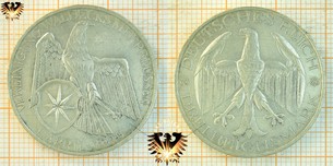 3 Reichsmark, 1929 A, Vereinigung Waldecks mit  Vorschaubild
