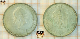3 Reichsmark, 1932 D, Goethe - Sammler  Vorschaubild
