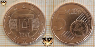 5 Euro-Cent, Malta, 2008,  Vorschaubild