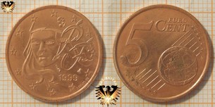 5 Euro-Cent, Frankreich, 1999,  Vorschaubild