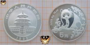 5 Yuan, China, 1993, 999, Ag, 1/2  Vorschaubild
