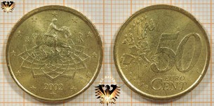 50 Euro-Cent, Italien, 2002,  Vorschaubild