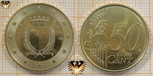 50 Euro-Cent, Malta, 2008,  Vorschaubild