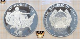 Nordamerika, XV, World Cup, Fußballmünze, Silber, USA  Vorschaubild