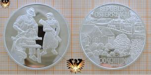 500 Schilling, 1996, Mühlviertel, Republik Österreich, Silbermünze