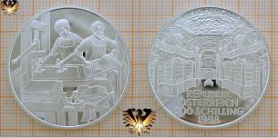 500 Schilling, 1998, Der Buchdrucker, Republik Österreich, Silbermünze
