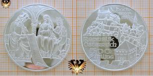 500 Schilling, 2000, Burg Hochosterwitz, Republik Österreich, Silber-Gedenkmünze
