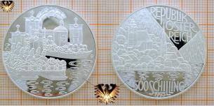 500 Schilling, 1993,  Seenregion, Republik Österreich, Silbermünze
