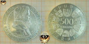 500 Schilling, 1985, 400 Jahre Karl Franzens Universitaet Graz