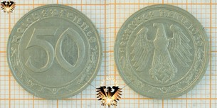 50 Reichspfennig, 1939, Deutsche Reich, III.  Vorschaubild