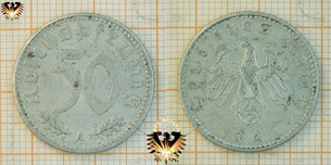 50 Reichspfennig, 1943, Großdeutsches Reich, III. Reich