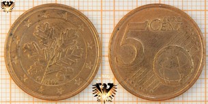 5 Cent, BRD, 2002, D, Nominal, Eurocent