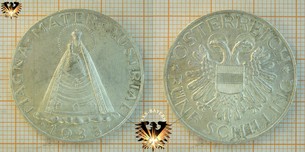 5 Schilling, 1935, Magna Mater Austriae, 1934-1936, Silbermünze