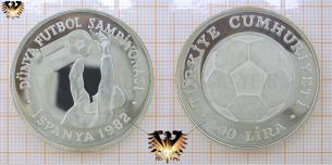500 Lira 1982, Türkei, Silber, Torhüter, Dünya  Vorschaubild