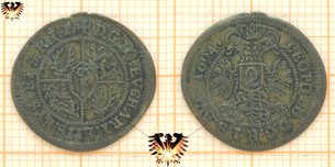 Eichstadt 2 Kreuzer 1694, Leopold I, EVCHARI EYSTET Münze