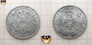 Münze, freie und Hansestadt Lübeck, Zwei Mark Silbermünze, 1905