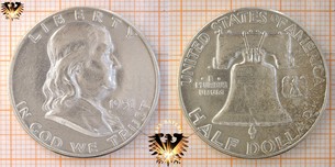 Half Dollar, USA, 1951, Franklin, Franklin Half  Vorschaubild