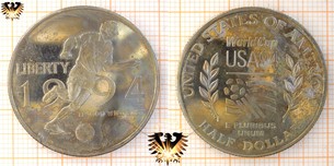 Half Dollar, USA, 1994, Fussballweltmeisterschaft 1994 in den USA
