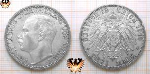 Drei Mark Hessen, Kaiserreich Münze, 1910 A,  Vorschaubild