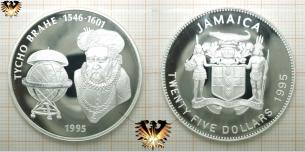 Tycho Brahe, 25 Dollar, Jamaica, 25 Jahre  Vorschaubild
