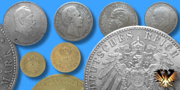 Kaiserreich Bayern Münzen, Ludwig, Otto,  Vorschaubild