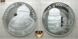 500 Forint, TELSTAR 1, Magyar Köztarsasag 1992  Vorschaubild
