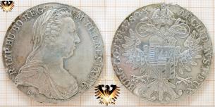 Der Maria-Theresien-Taler / Levantinertaler (1780 X, Original und Nachprägung) - Silbermünze