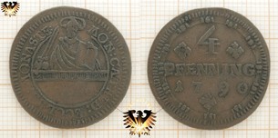 Münster Dom Kapitel, 4 Pfenning Münze 1790,  Vorschaubild