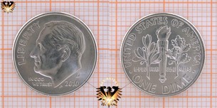 10 Cent, 1 Dime, USA, 2010, D,  Vorschaubild