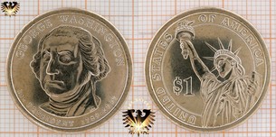 1 Dollar, USA, 2007, D, George Washington,  Vorschaubild