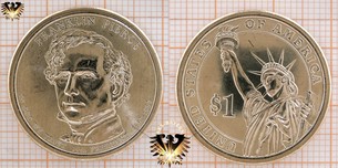 1 Dollar, USA, 2010, D, Franklin Pierce,  Vorschaubild