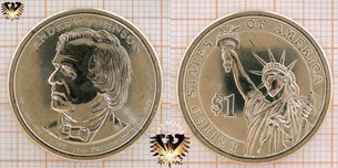1 Dollar, USA, 2011, D, Andrew Johnson,  Vorschaubild