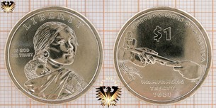 1 Dollar, USA, 2011, D, Native American Dollar - Peace Pipe, Series: Native American Dollar 1, Golddollar