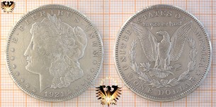 1 Dollar, USA, 1921, Morgan Dollar, 1878-1921